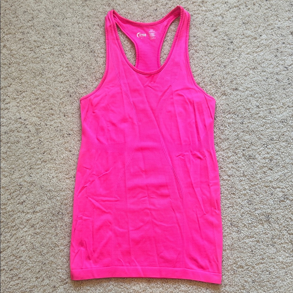 Zyia hot pink copper charged tank